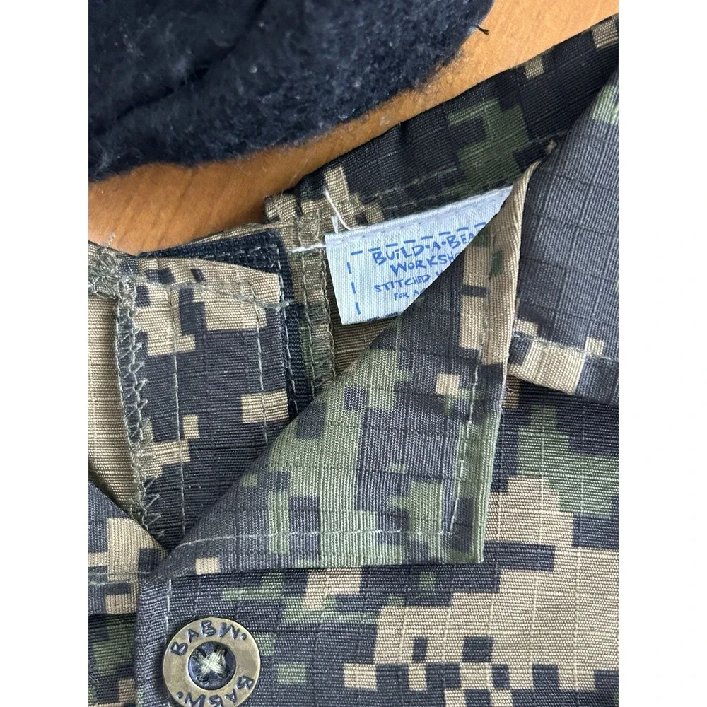 Build A Bear Camo Outfit With American Flag Patch Military‎ Beret